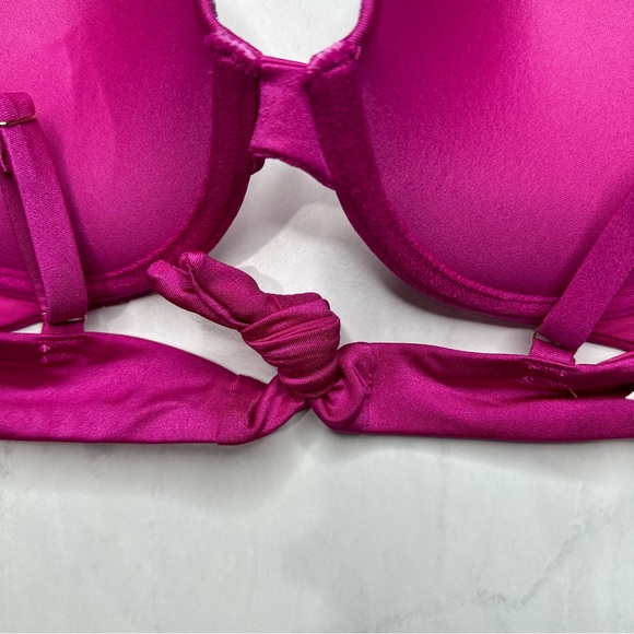 VS Very Sexy Shine Trim Push-Up Bikini Top Pink 32C - Picture 8 of 10